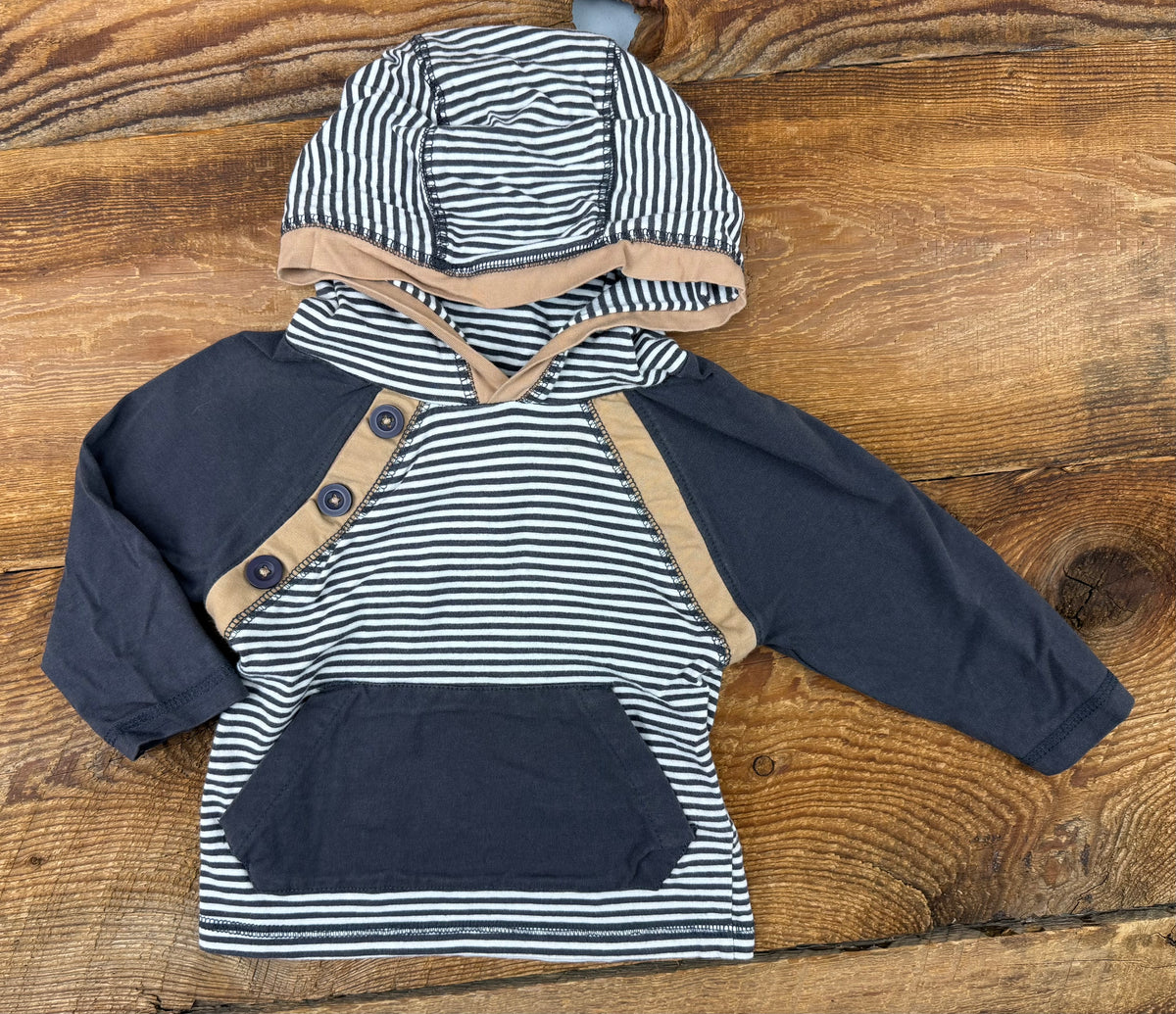 Tommy Bahama 12M Striped Hooded Shirt