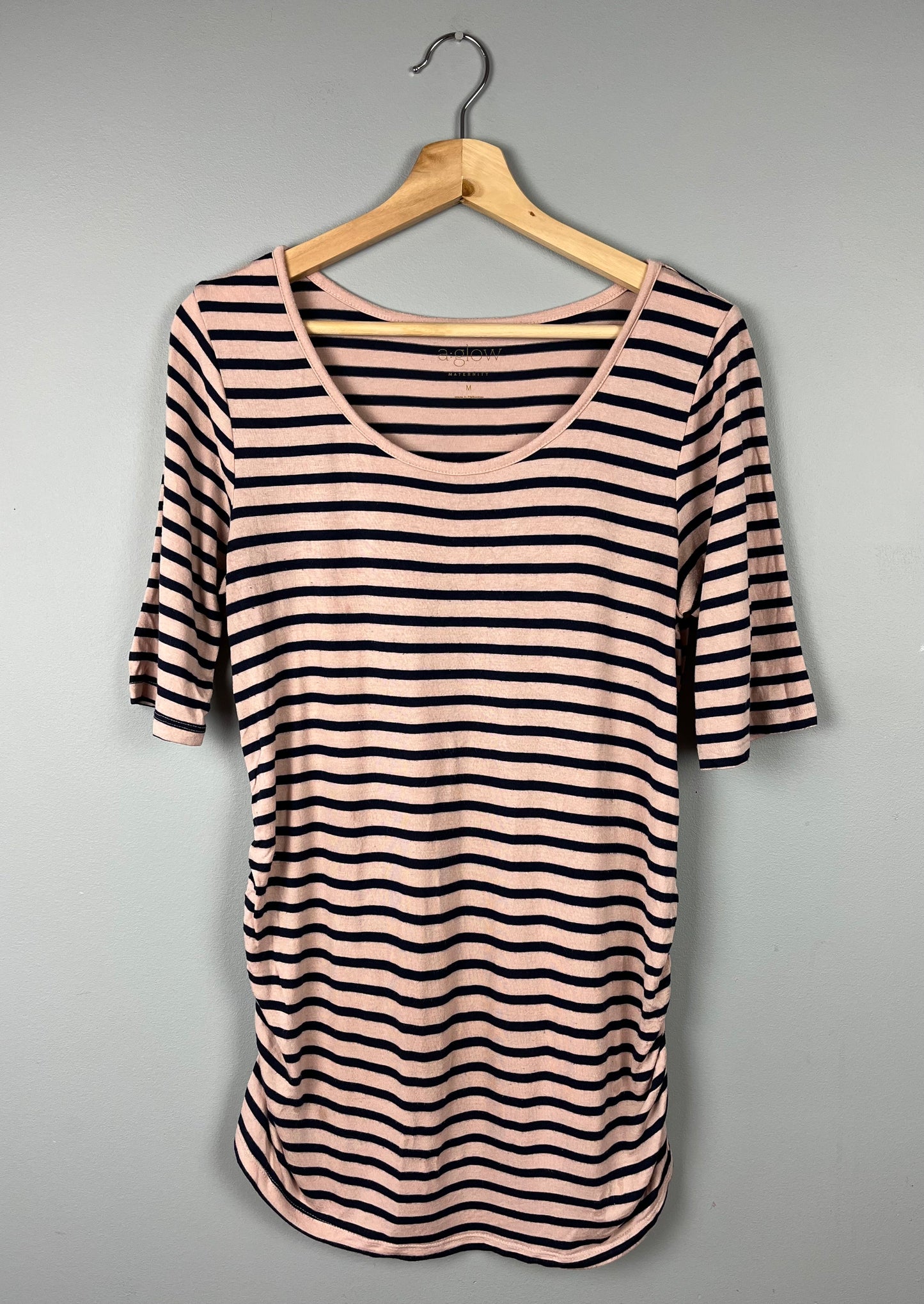 A.Glow Maternity Medium Striped Shirt