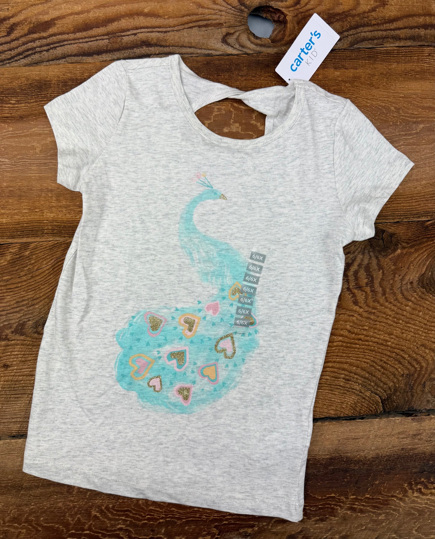 Carter's 6-6X Peacock Tee