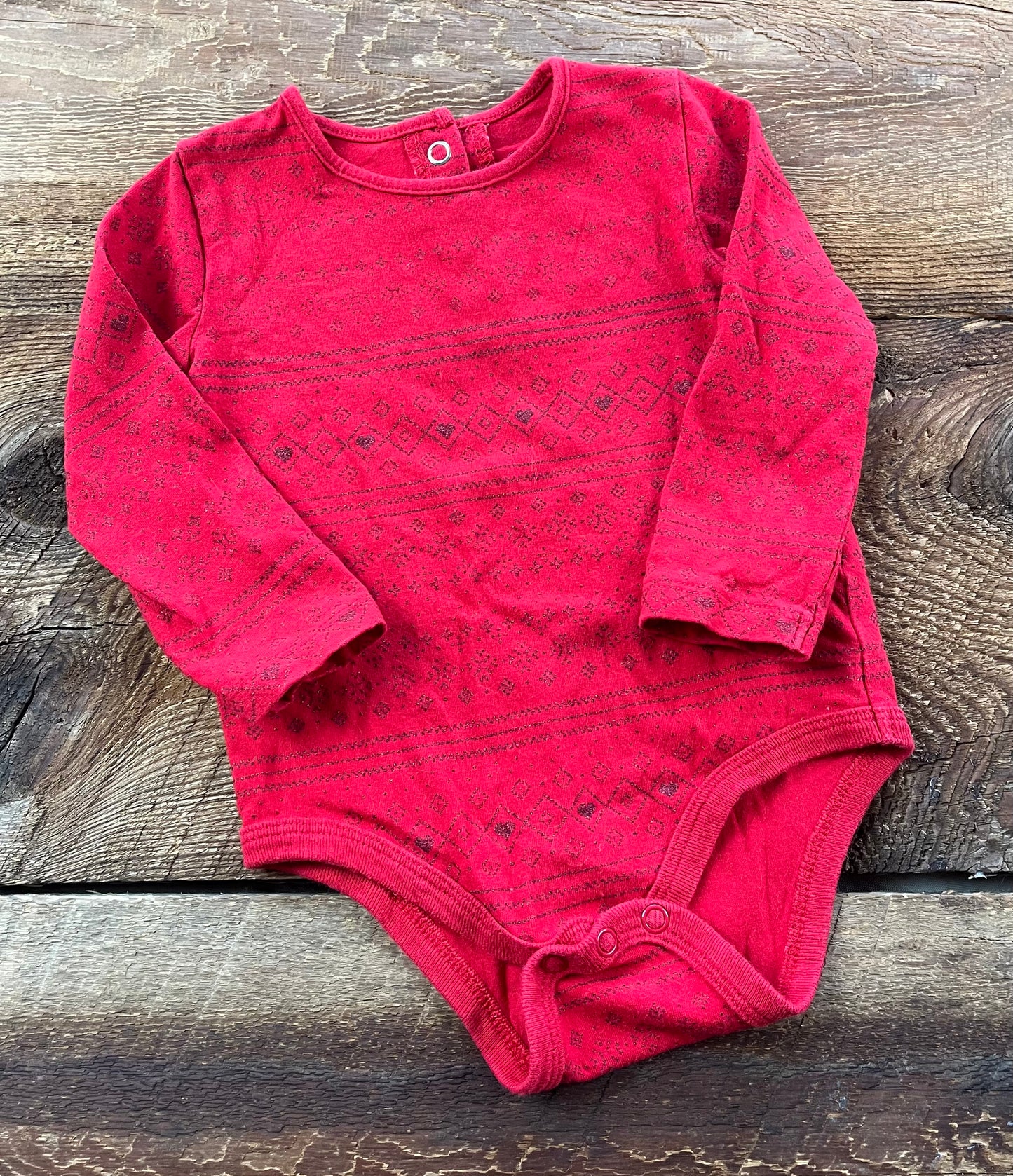 Joe Fresh 6-12M Snowflake Onesie