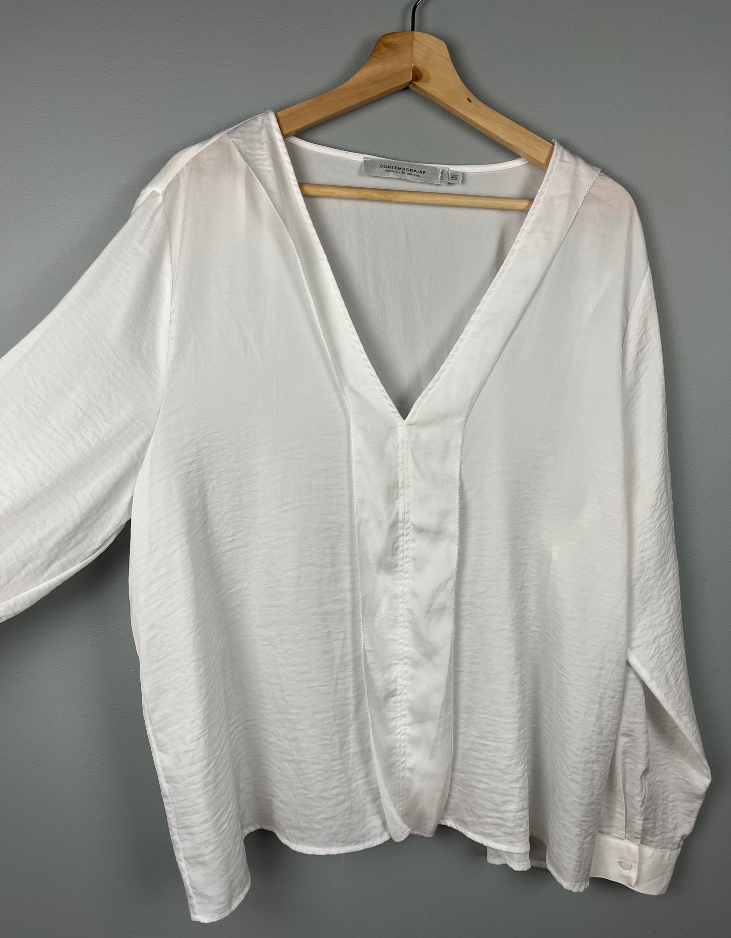 Contemporaine XXL Satin Shirt