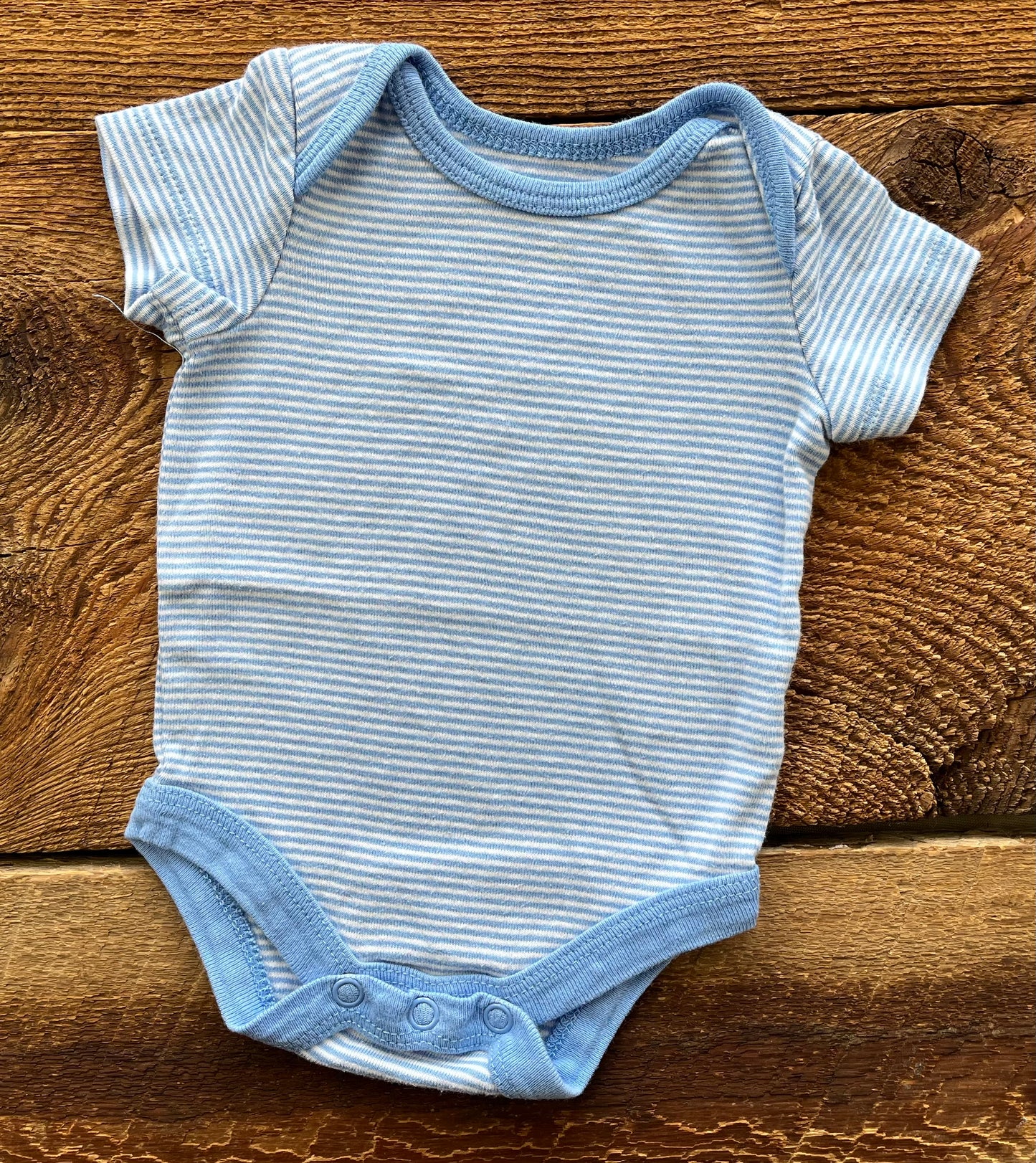 Faded Glory NB Striped Onesie