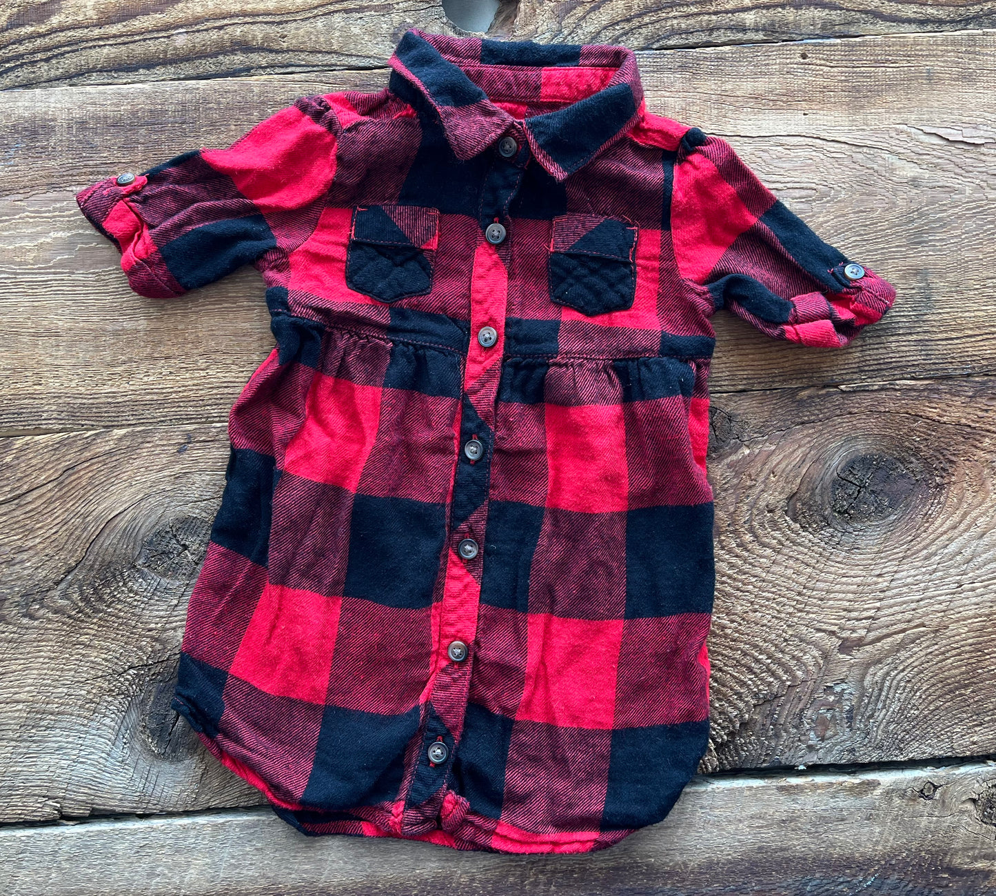 Old Navy 18-24M Plaid Tunic
