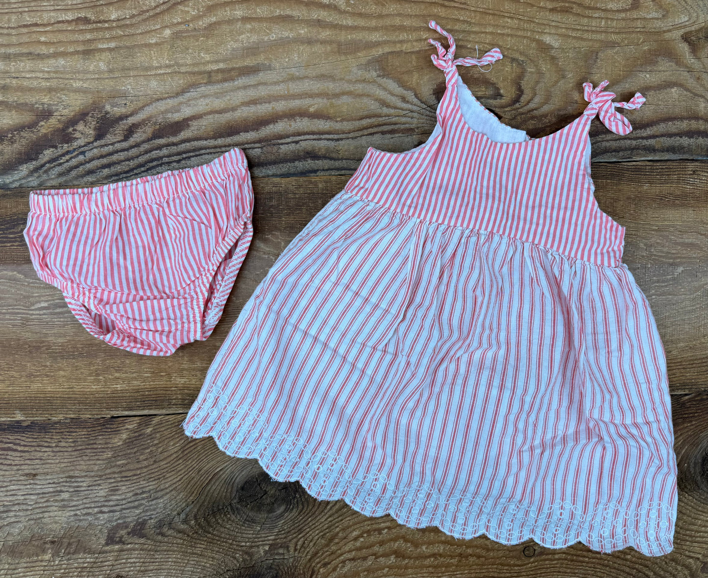 Oshkosh 6M Striped Eyelet Dress