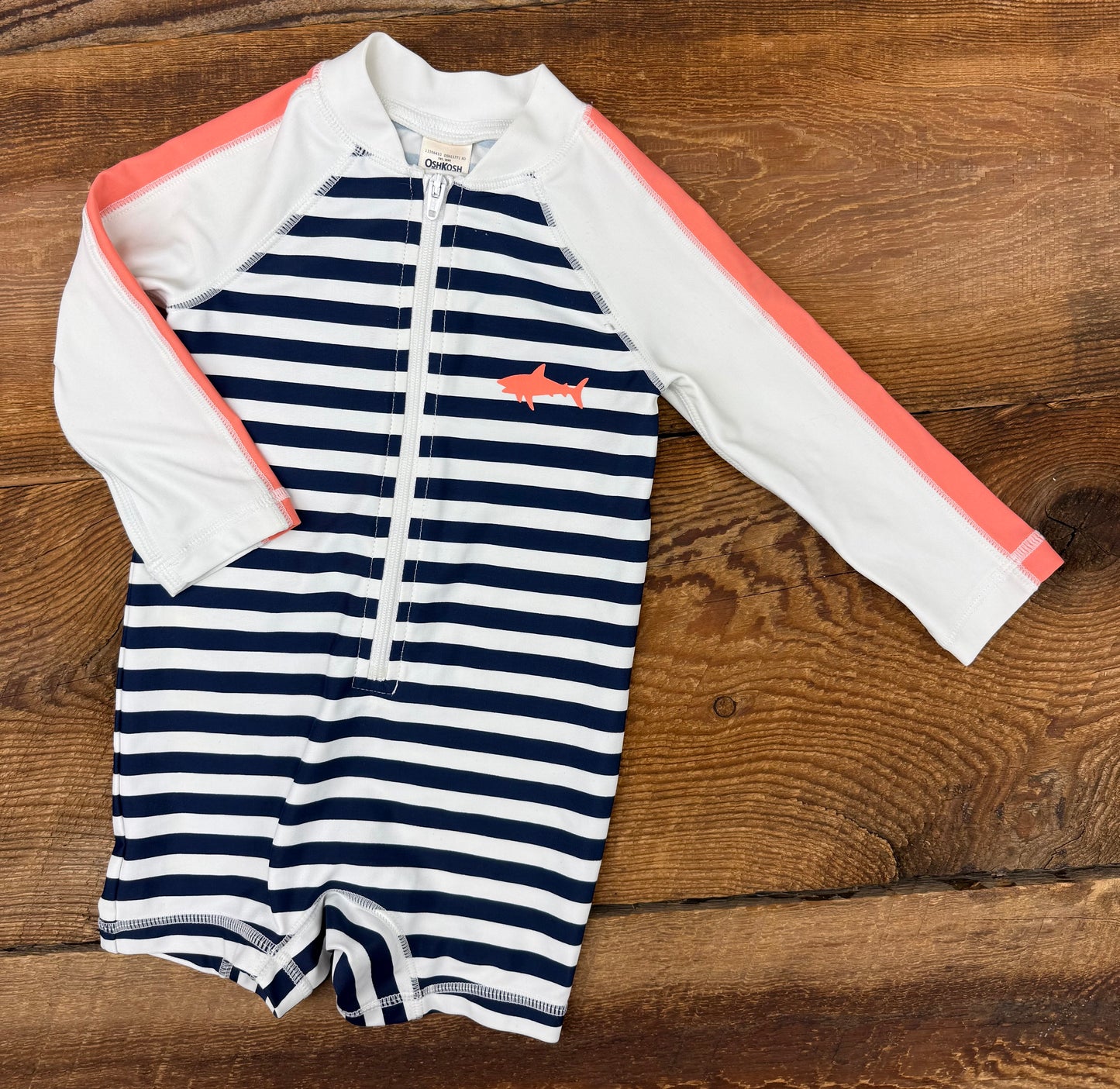Oshkosh 3-6M Striped Rashguard
