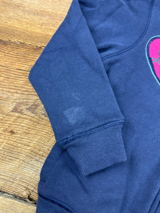 Oshkosh 4T Heart Zip up Hoodie