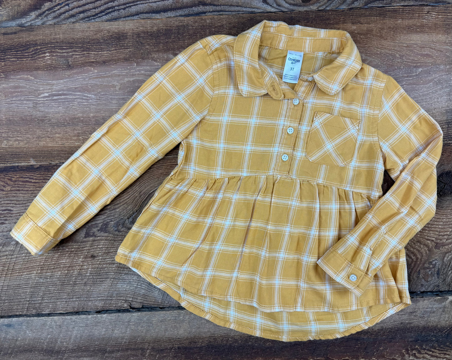 Oshkosh 3T Plaid Shirt