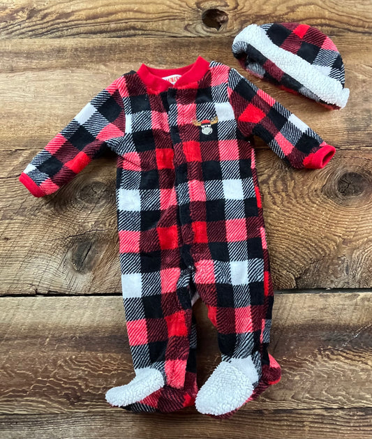 Monkey Bars 0-3M Fleece Moose Sleeper