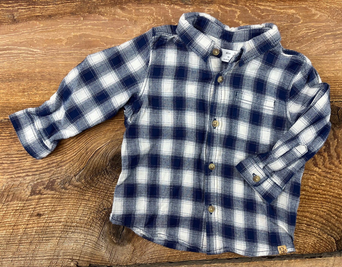 Zara 3-6M Flannel Shirt