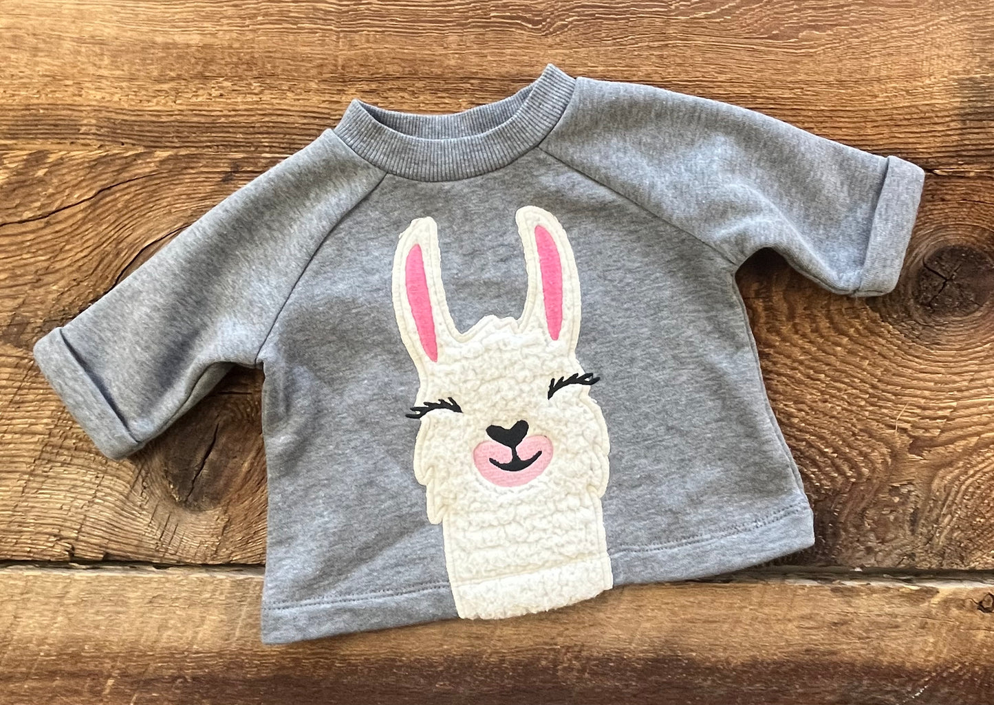 Old Navy 0-3M Llama Crewneck