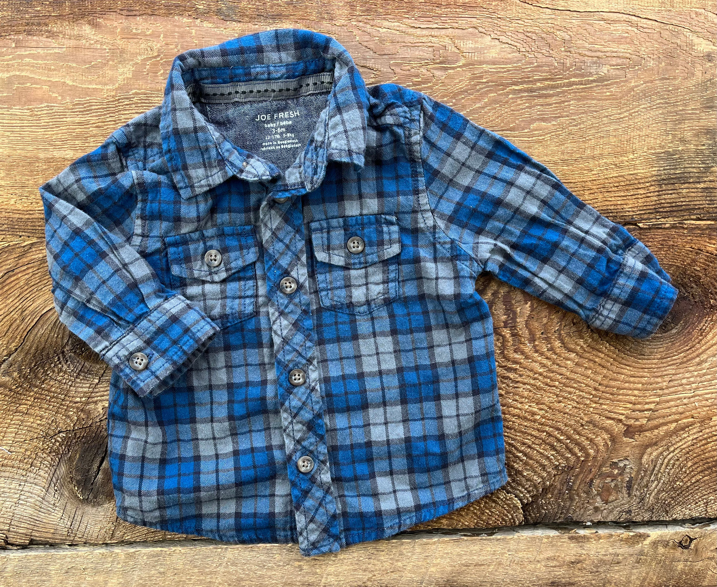 Joe Fresh 3-6M Flannel Shirt