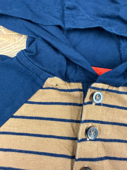 Carter’s 6M Striped Hooded Onesie