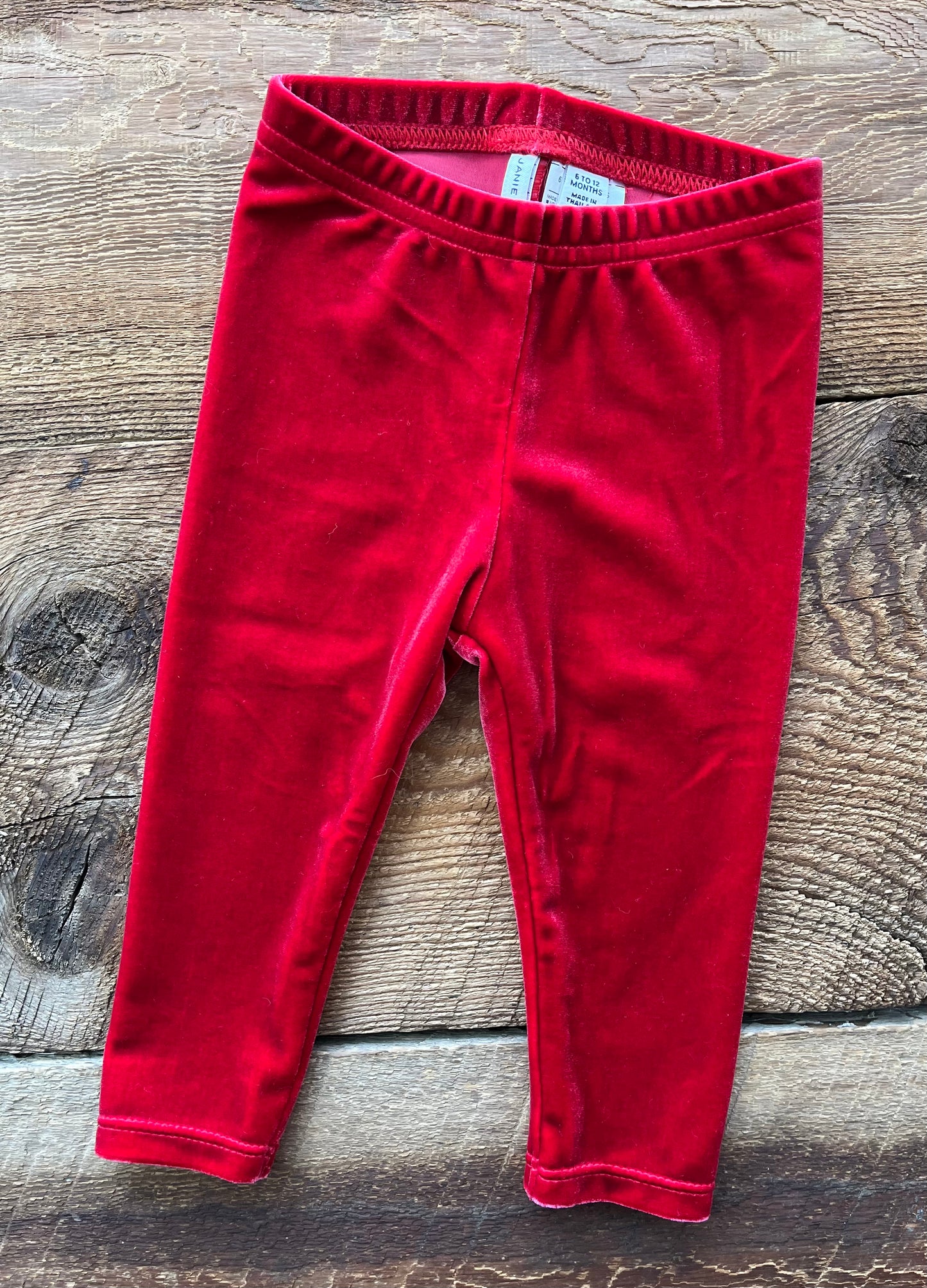 Janie & Jack 6-12M Velvet Legging