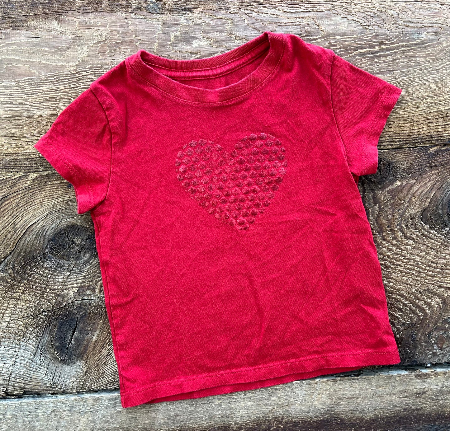 Joe Fresh 2T Maple Leaf Heart Tee