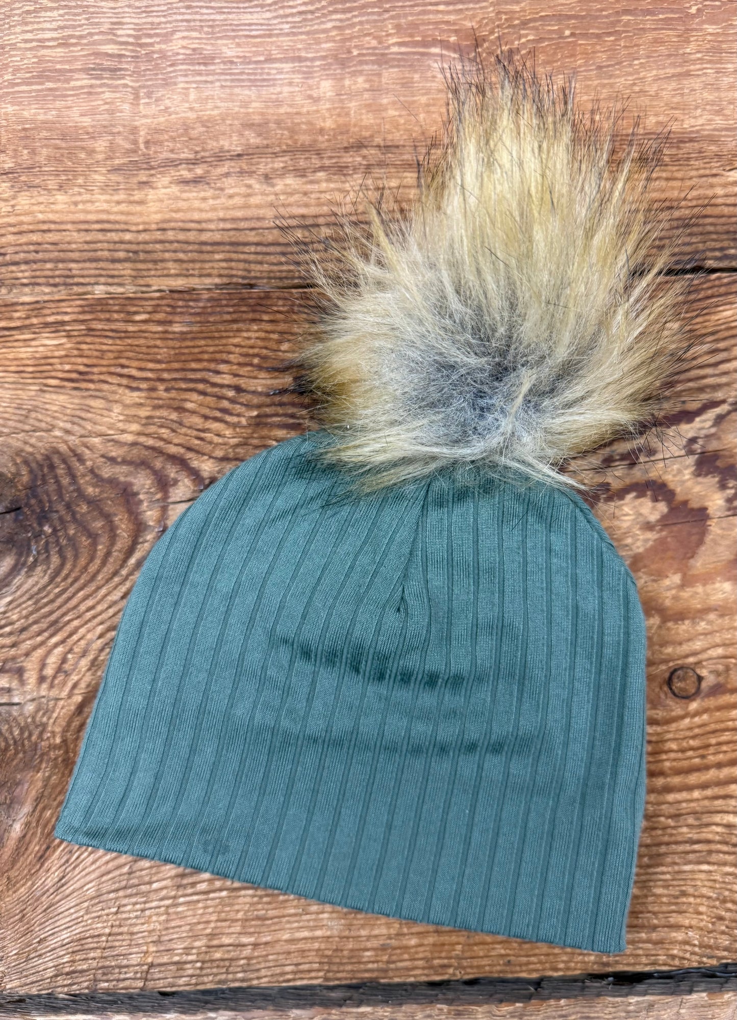 XS Ribbed Pom Hat