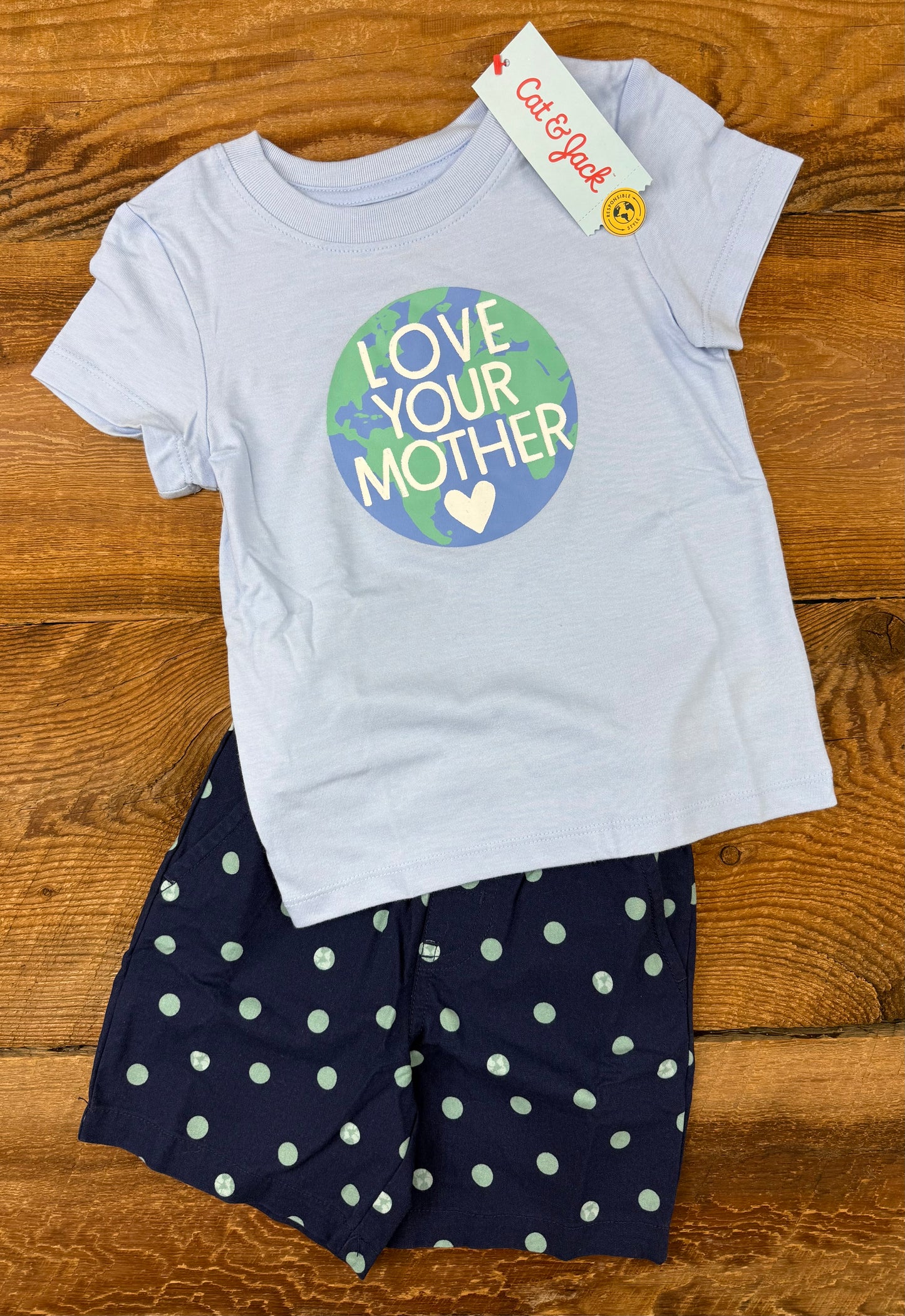 Cat & Jack 18M Love your Mother Outfit
