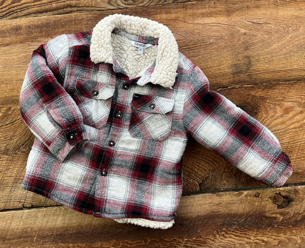 George 3T Sherpa lined Flannel Jacket