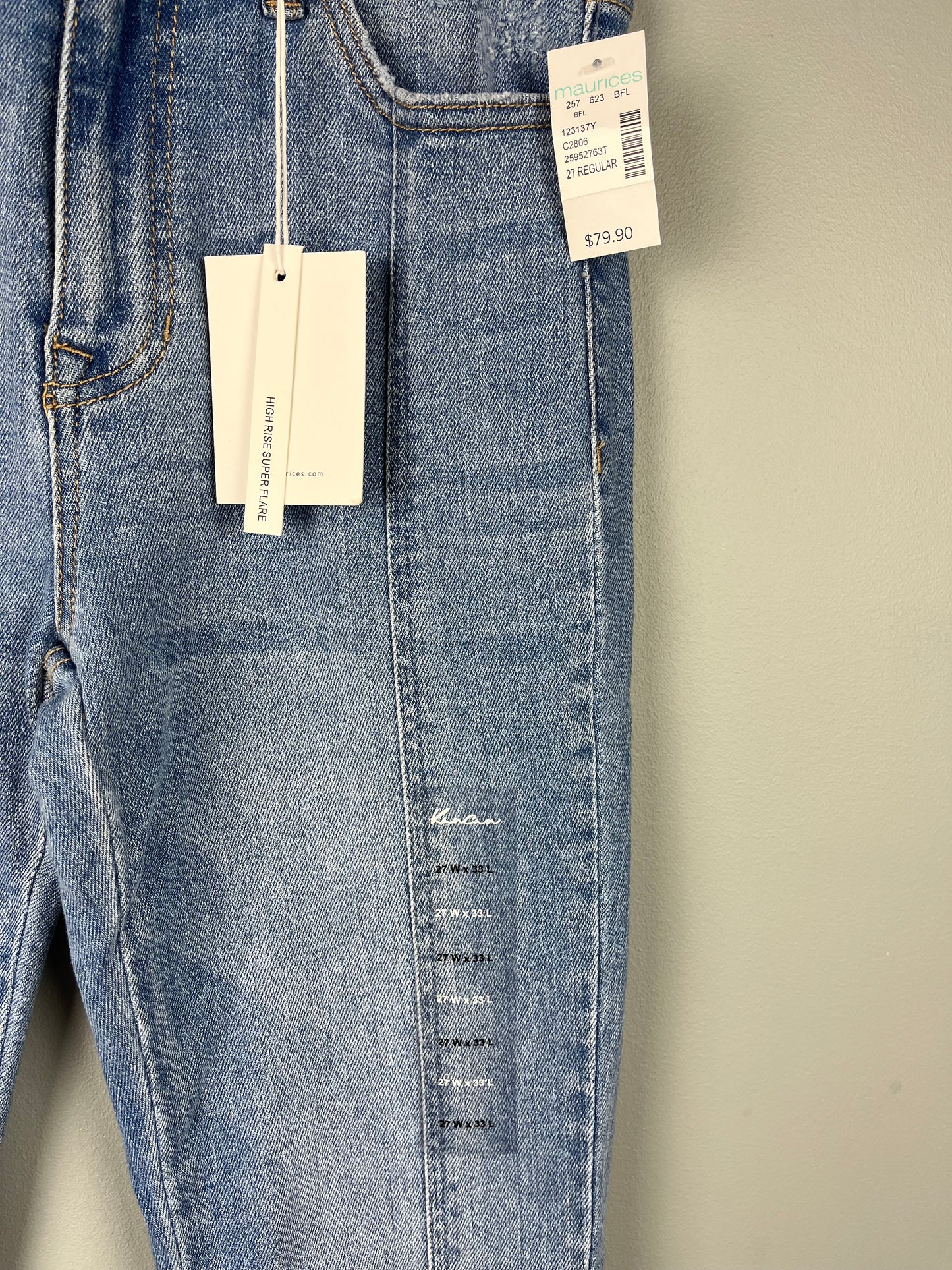 Maurice’s Women’s 27 Super Flare Jean