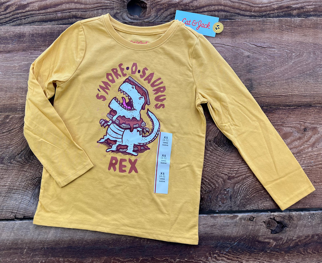 Cat & Jack XS (4/5) S’more Rex Shirt