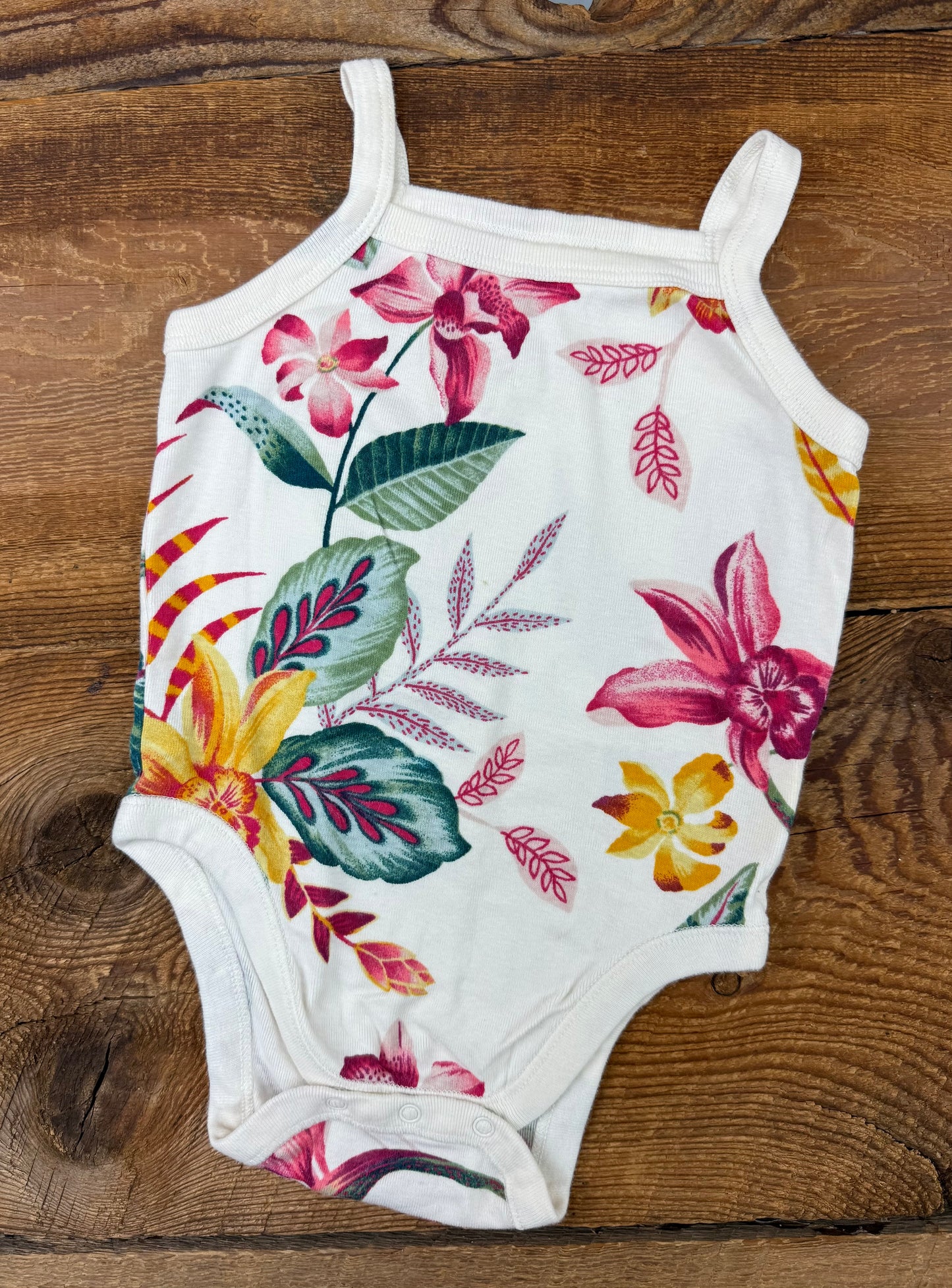 Old Navy 6-12M Floral Onesie
