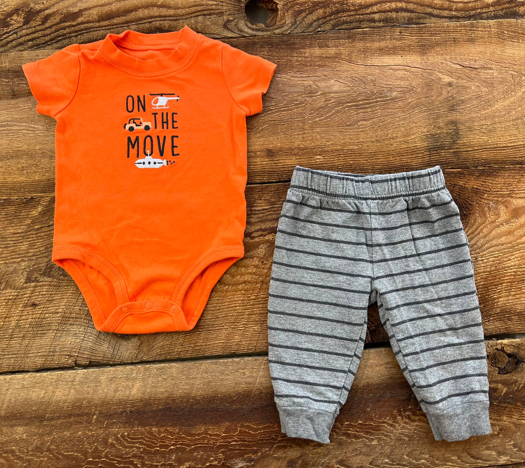Child of Mine 3-6M On the Move Outfit