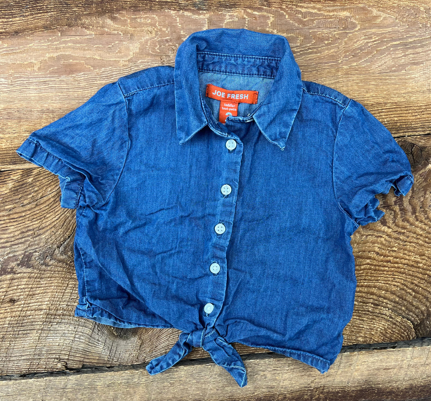 Joe Fresh 2T Cropped Jean Tee