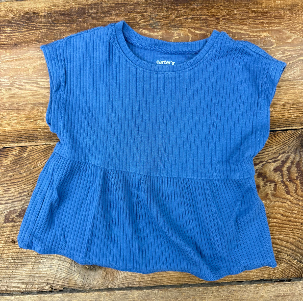 Carter's 2T Ribbed Peplum Tee
