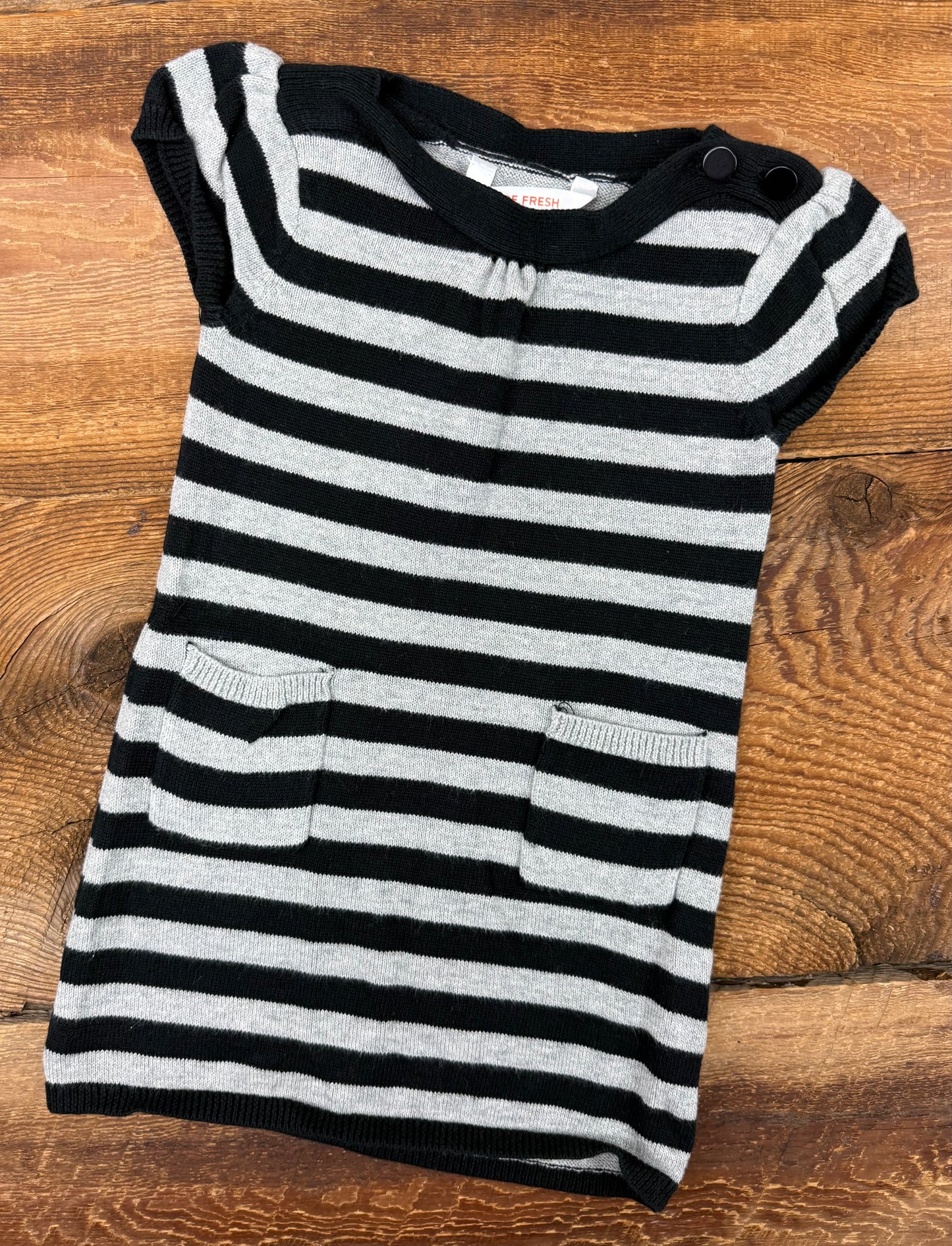 Joe Fresh 12M Striped Knit Tee Dress