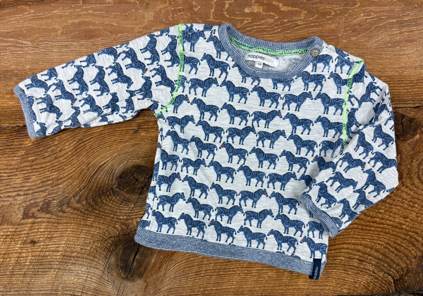 Noppies 2-4M Zebra Shirt