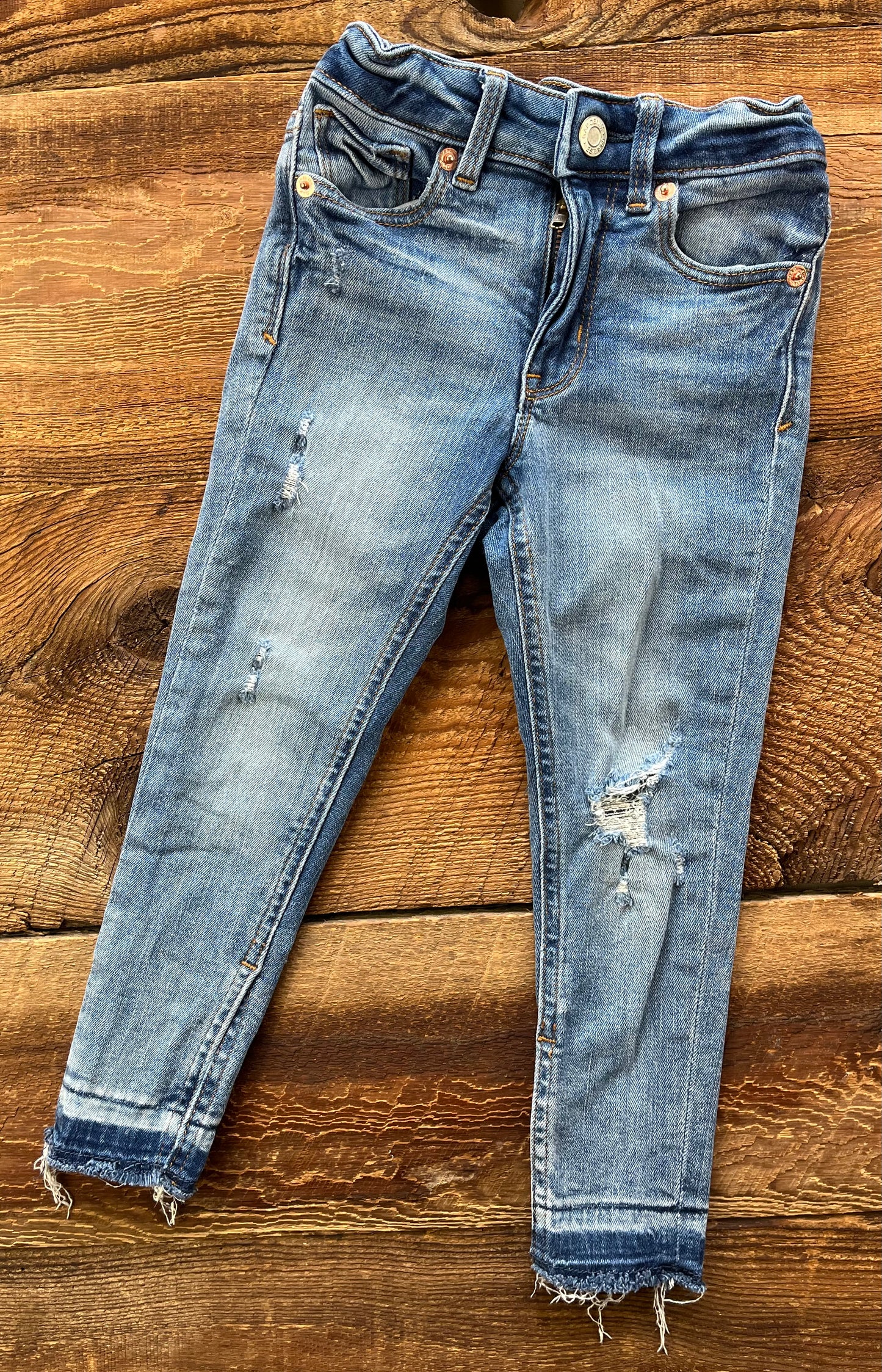 Gap 5T Distressed High Rise Ankle Jegging