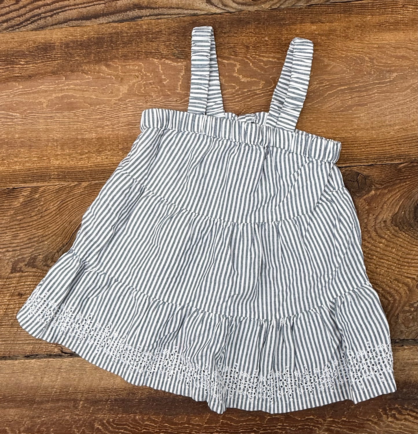 Old Navy 12-18M Striped Eyelet Dress