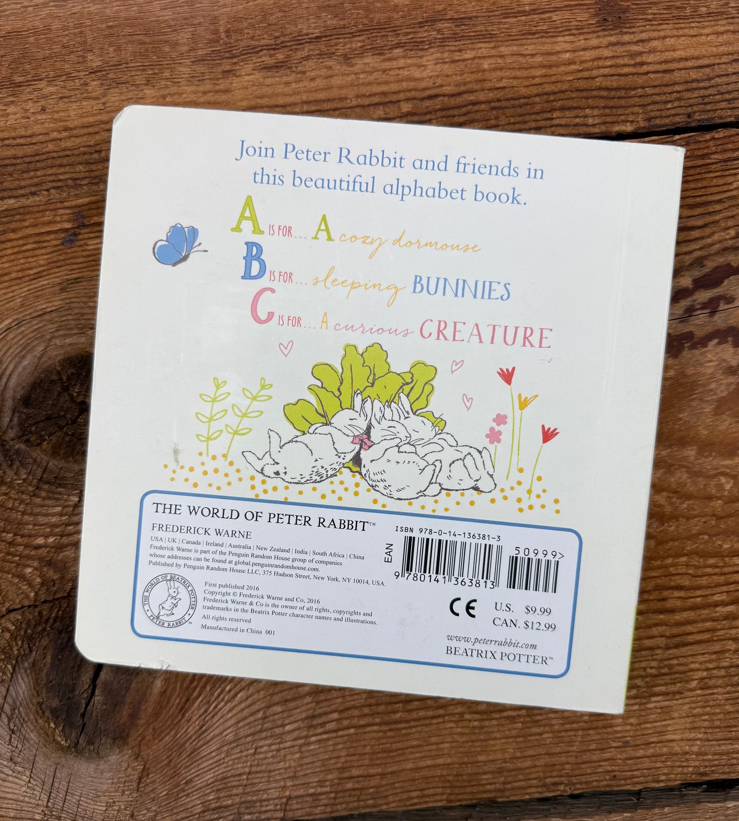 Beatrix Potter, P is for Peter book