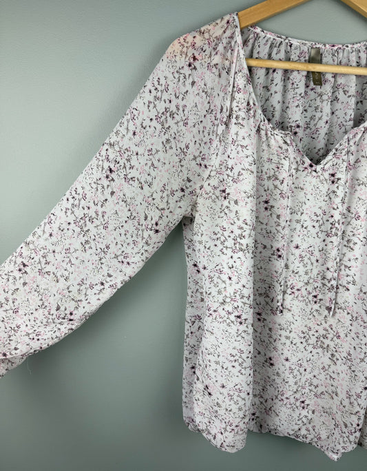 Thyme Maternity Large Floral Shirt