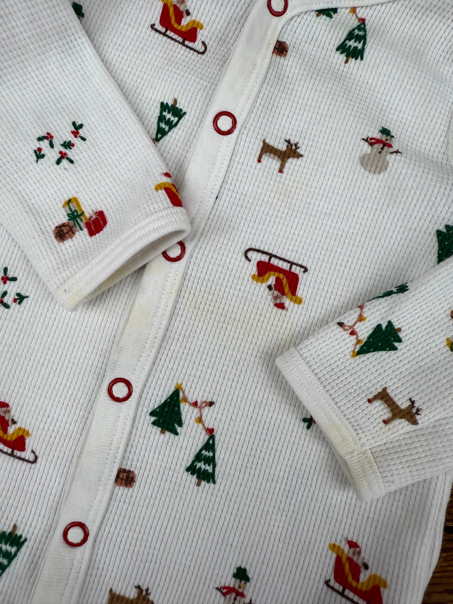 Carter’s 9M Waffle Knit Santa Sleeper