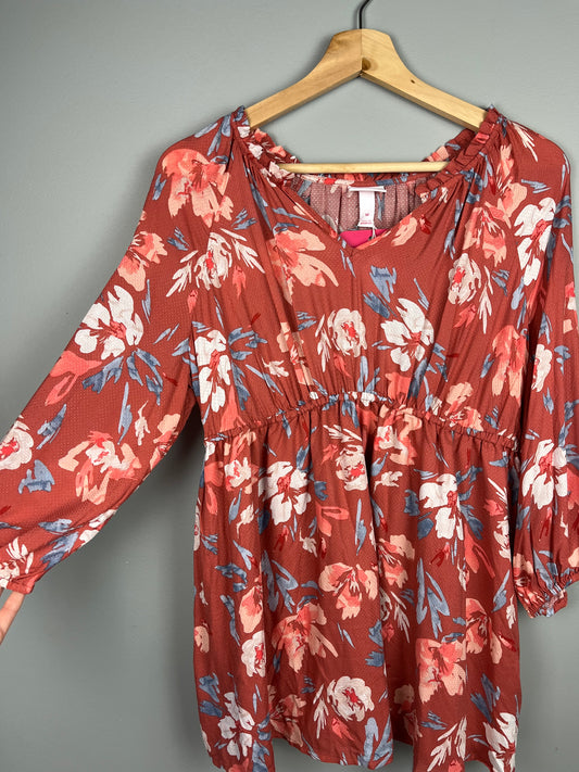 Isabel Maternity Medium Floral Shirt