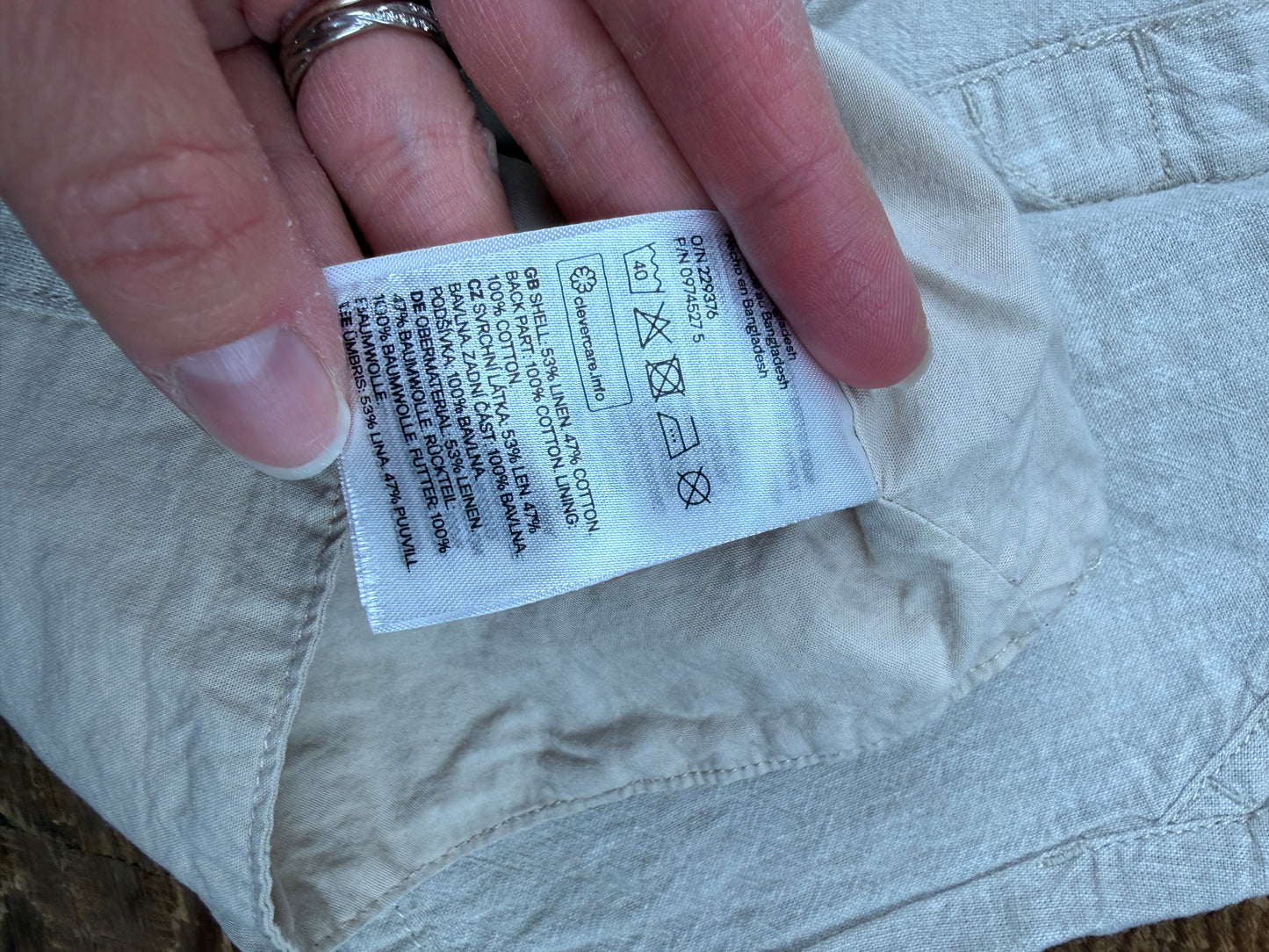 H&M 12M Linen Set