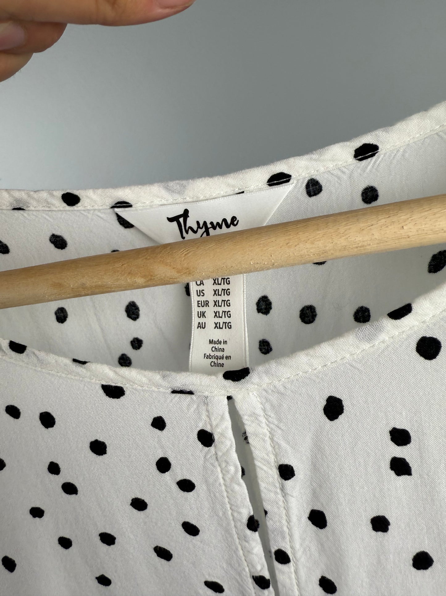 Thyme Maternity XL Polka Dot