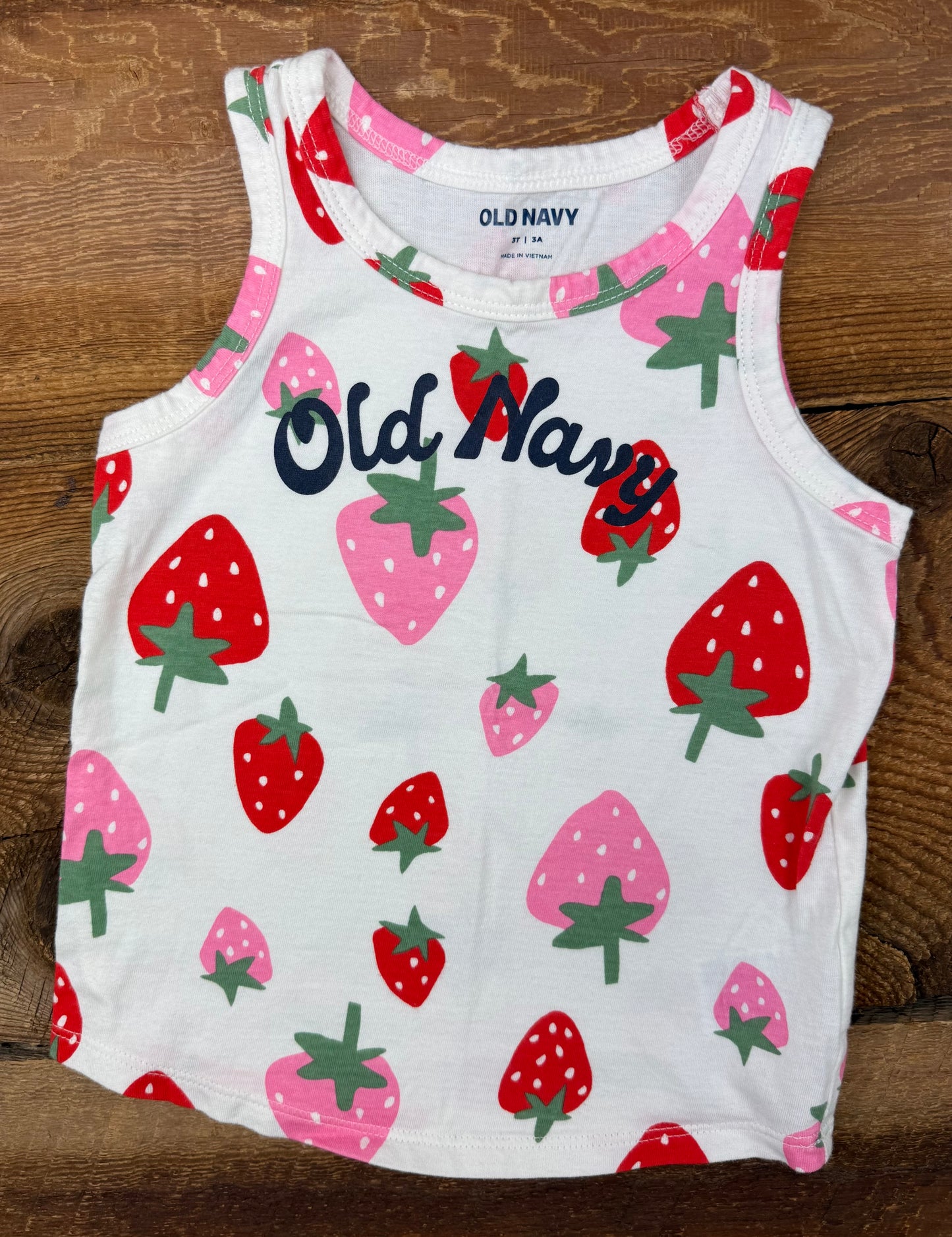 Old Navy 3T Strawberry Tank