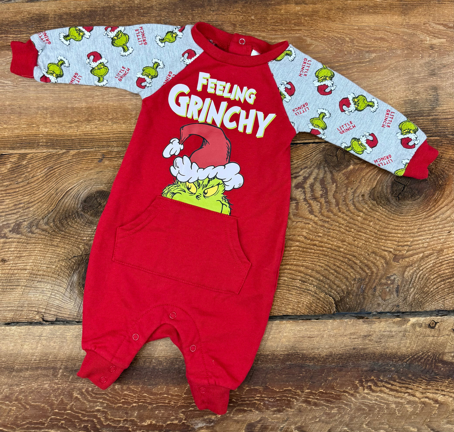 Grow your Heart 3 sizes 0-3M Grinch Sleeper
