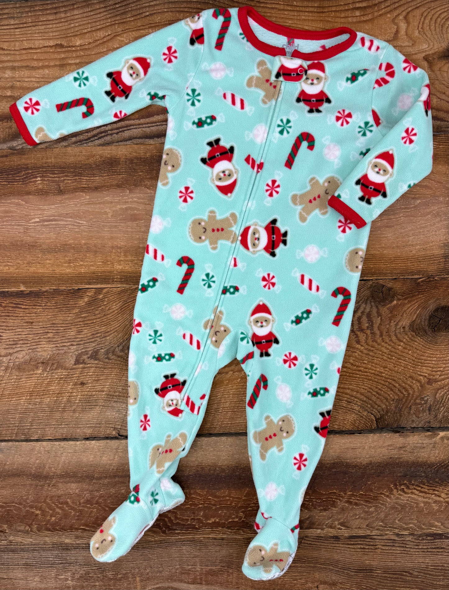 Child of Mine 18M Fleece Gingerbread Sleeper