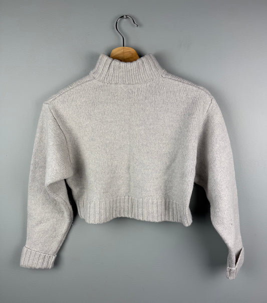 Wilfred Free Women’s Small Wool Cropped Turtleneck Sweater