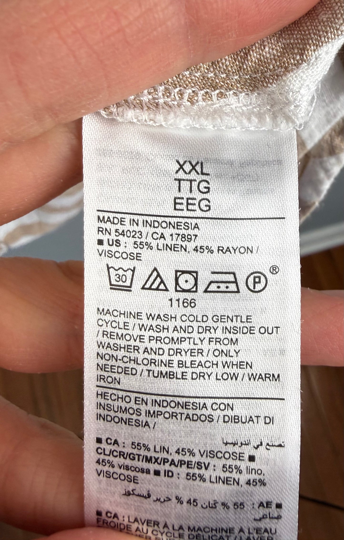 Old Navy Maternity XXL Linen Shirt