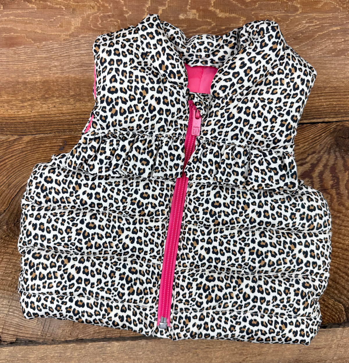Gap 0-6M Leopard Vest