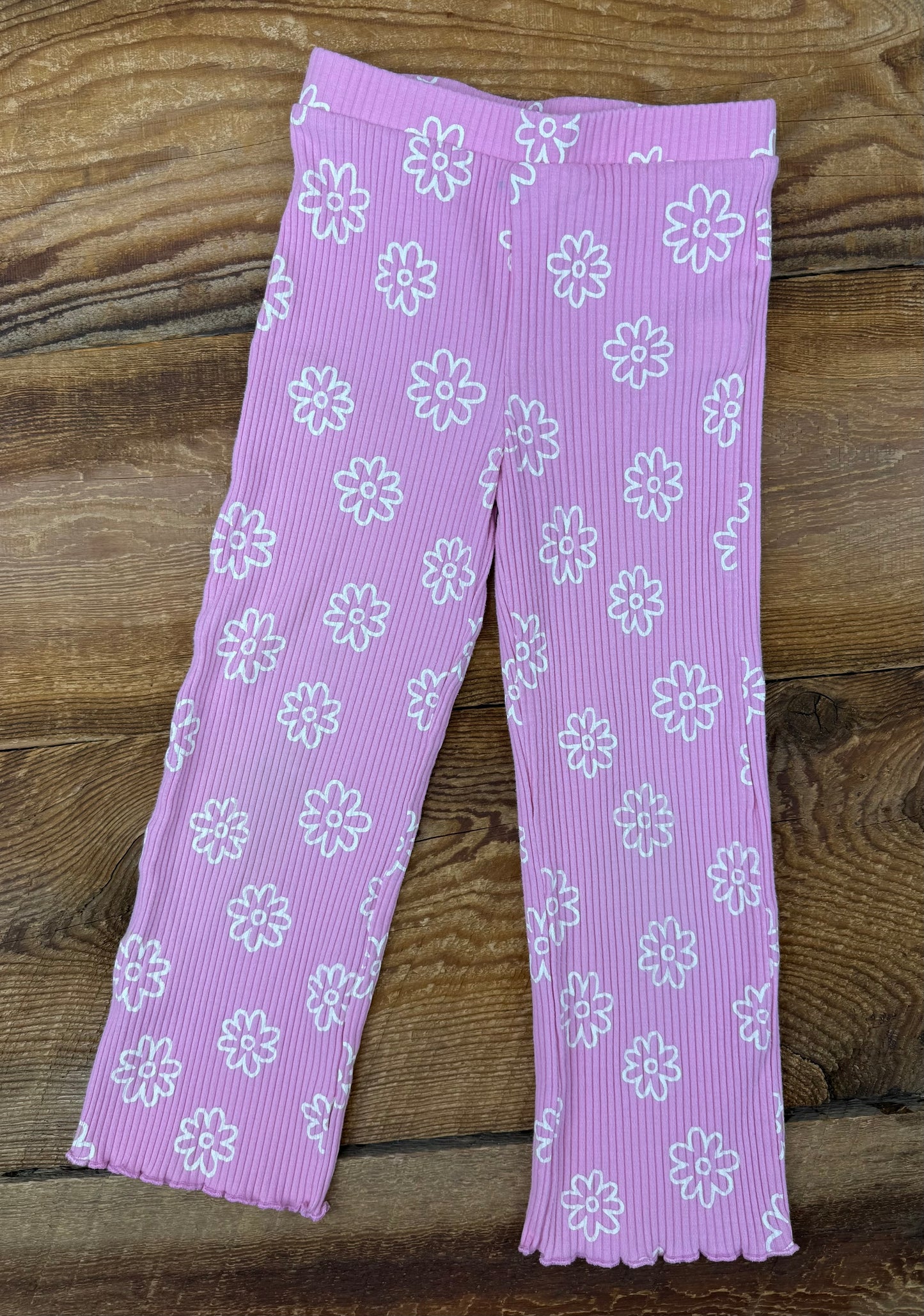 Joe Fresh 4T Ribbed Flower Legging