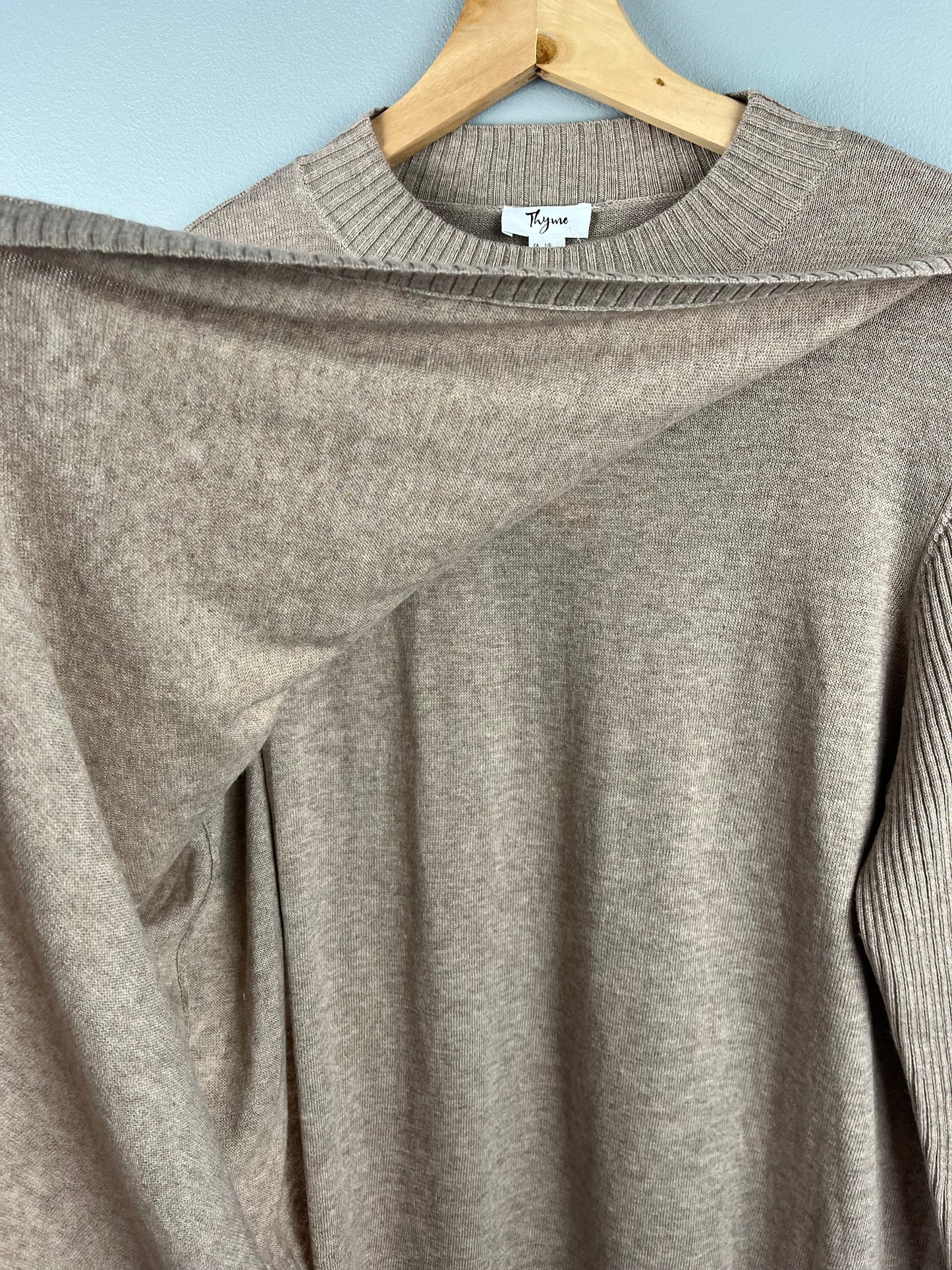 Thyme Maternity Large Nursing Knit Crewneck