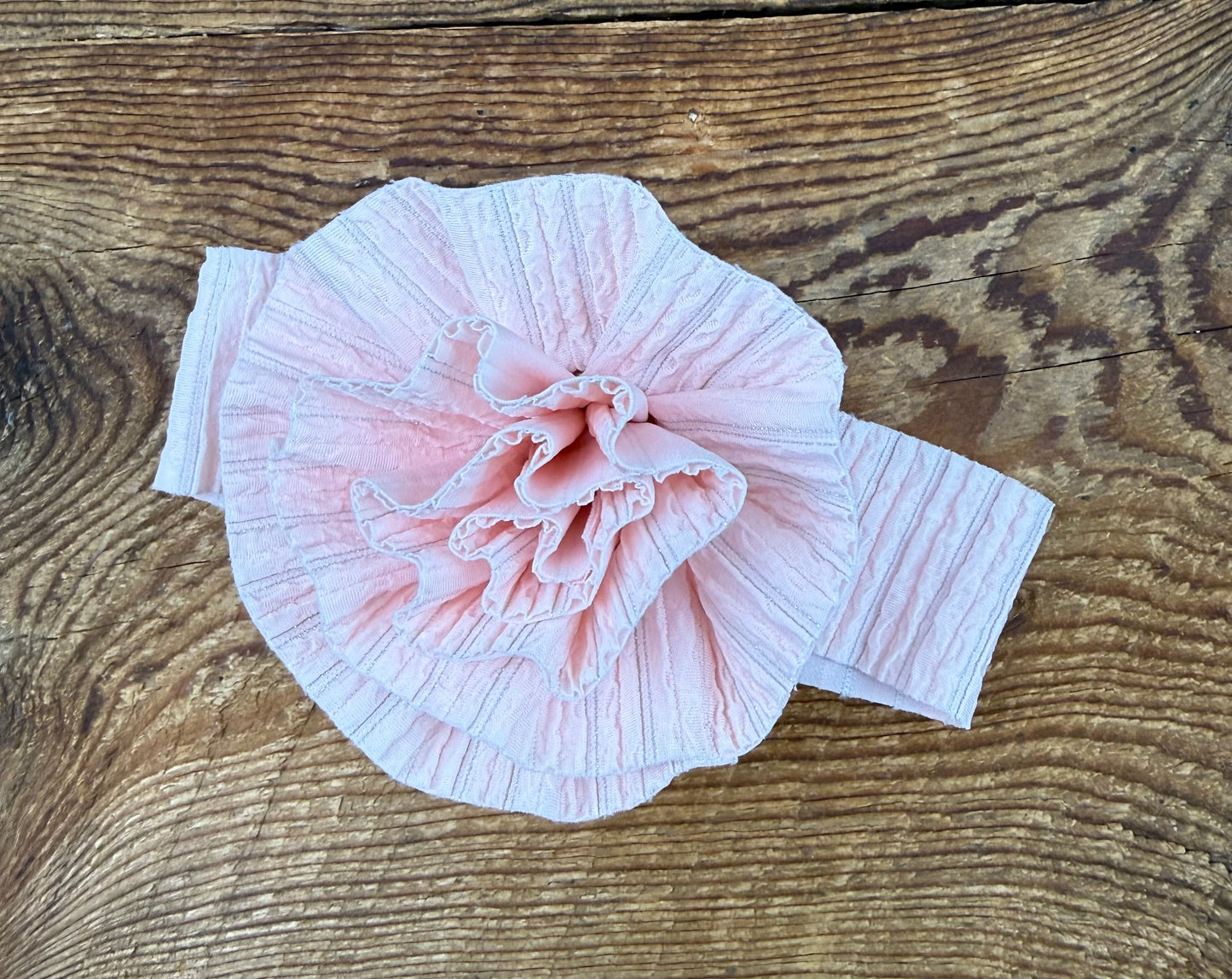 Ribbed Floral Infant Headband
