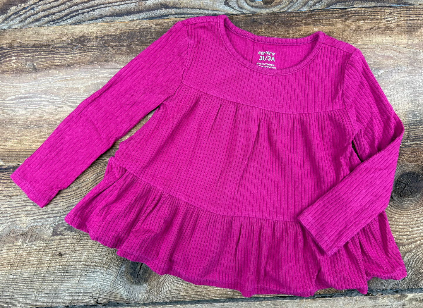Carter’s 3T Ribbed Peplum Shirt