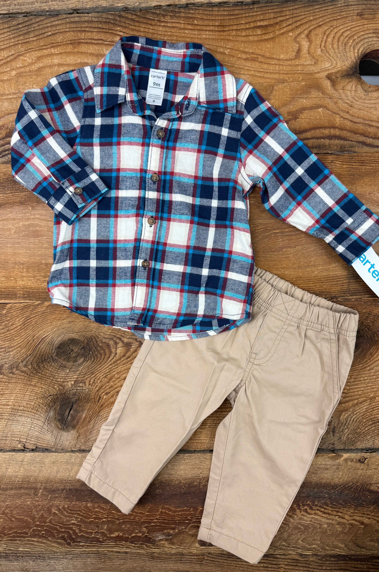 Carter’s 9M Flannel Outfit