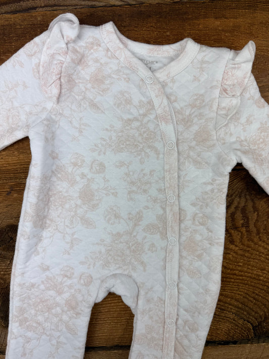 Shabby Chic 0-3M Quilted Sleeper