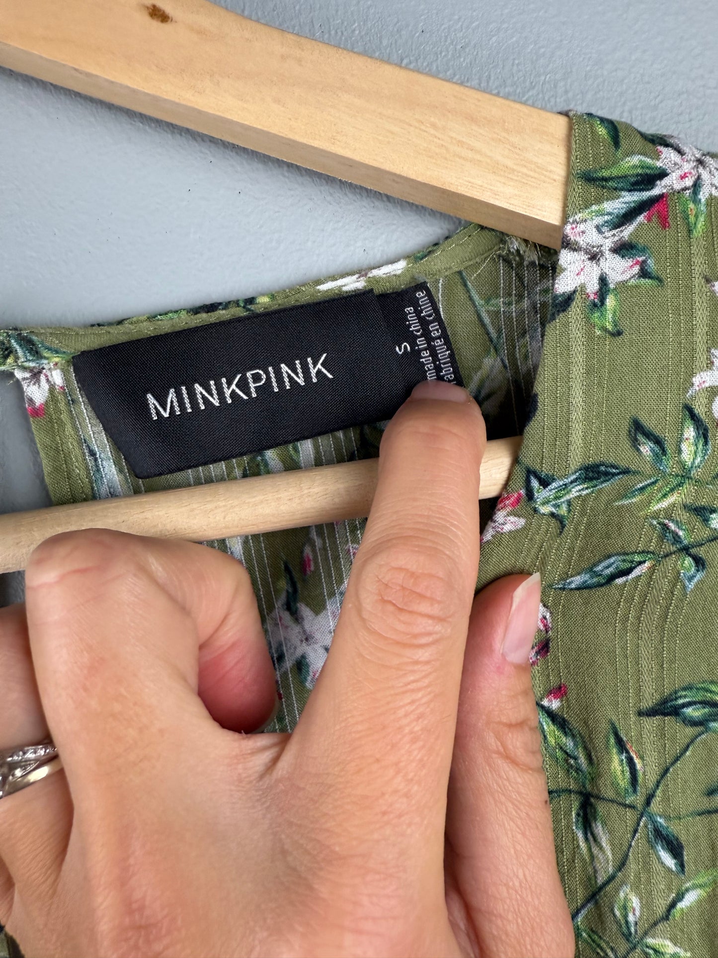 Mink Pink Women’s Small Floral Dress